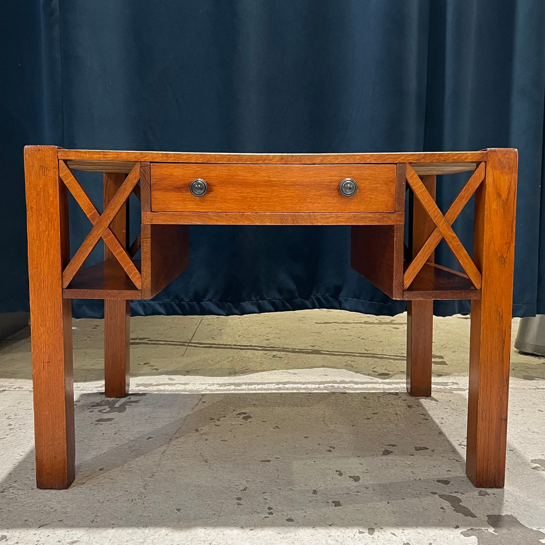 Mission Oak Writing Desk w/Shelves