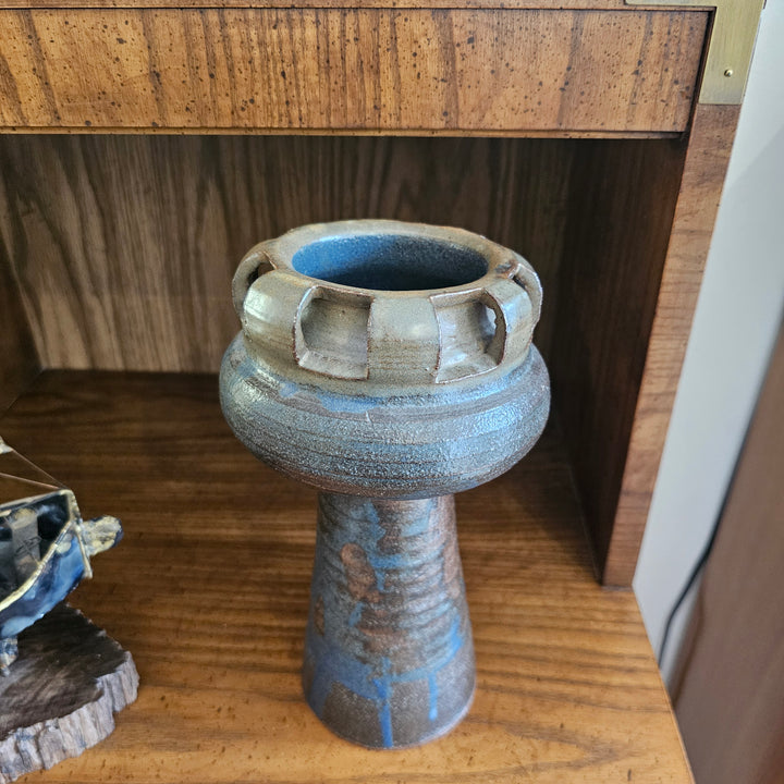 Vintage Tall Studio Pottery Vase - Signed