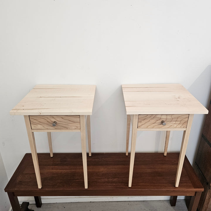 Pair of Custom Handmade Nightstand Side Tables