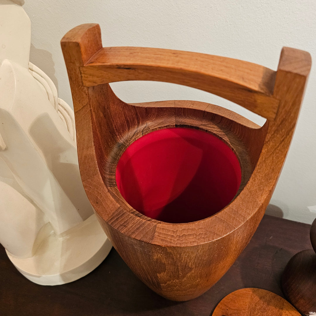 Dansk 'Congo' Staved Teak Ice Bucket