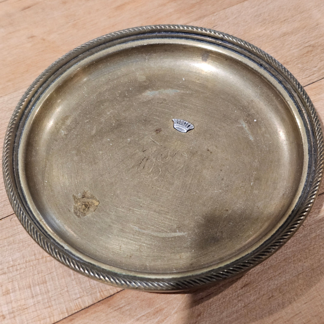 Small Metal Dish w/ Crown