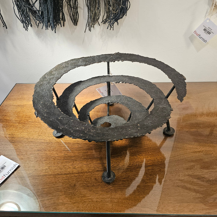 Spiral Brutalist Fruit Bowl