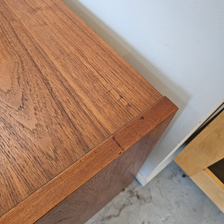 Danish Teak Lowboy Six Drawer Dresser