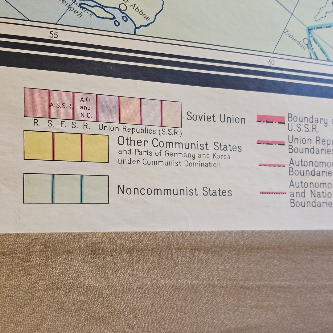 Union of Soviet Socialist Republics - Pull Down Map