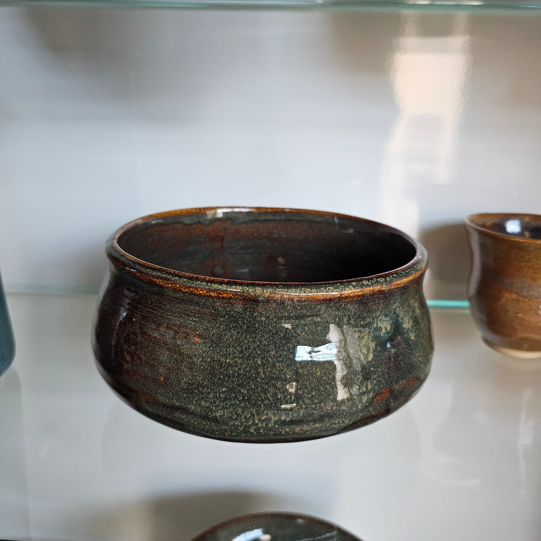 Dark Olive Green Bowl / Planter