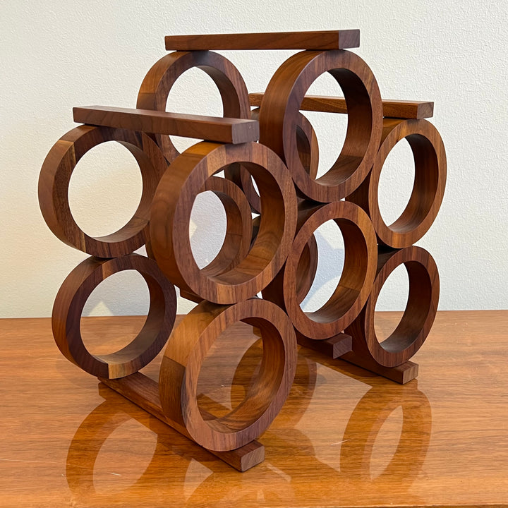 Kustom Kraft Walnut Wine Rack