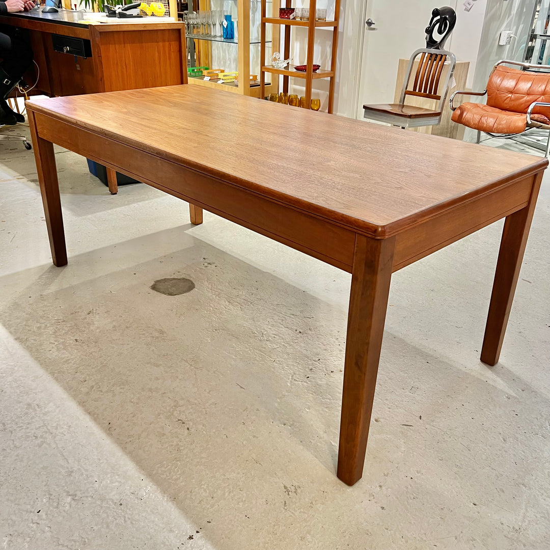 1940s Leopold 6’ Walnut Library Table Desk