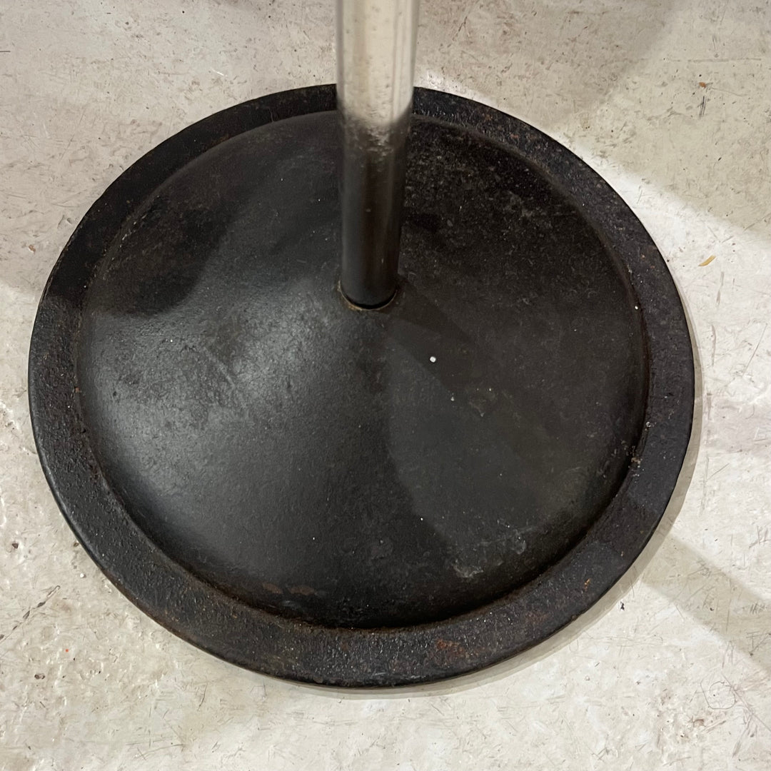 Chrome & Black Crinkle Industrial Metal Coat Tree