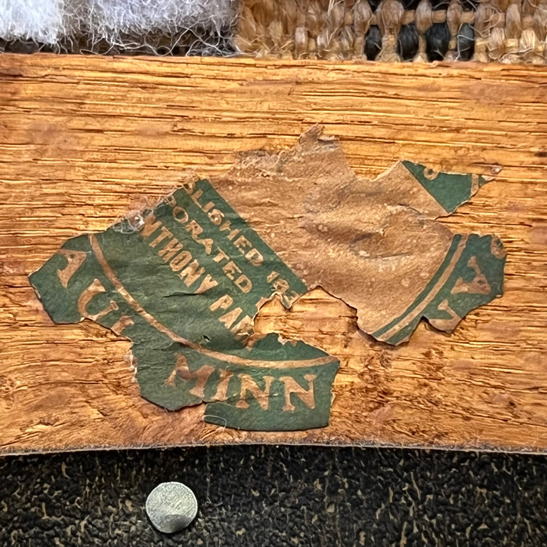 1920s Mission Dark Oak Side Chair w/Leather Seat