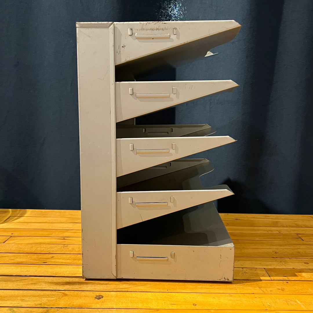 Silver Curmanco 5-tier Metal Paper Sorter