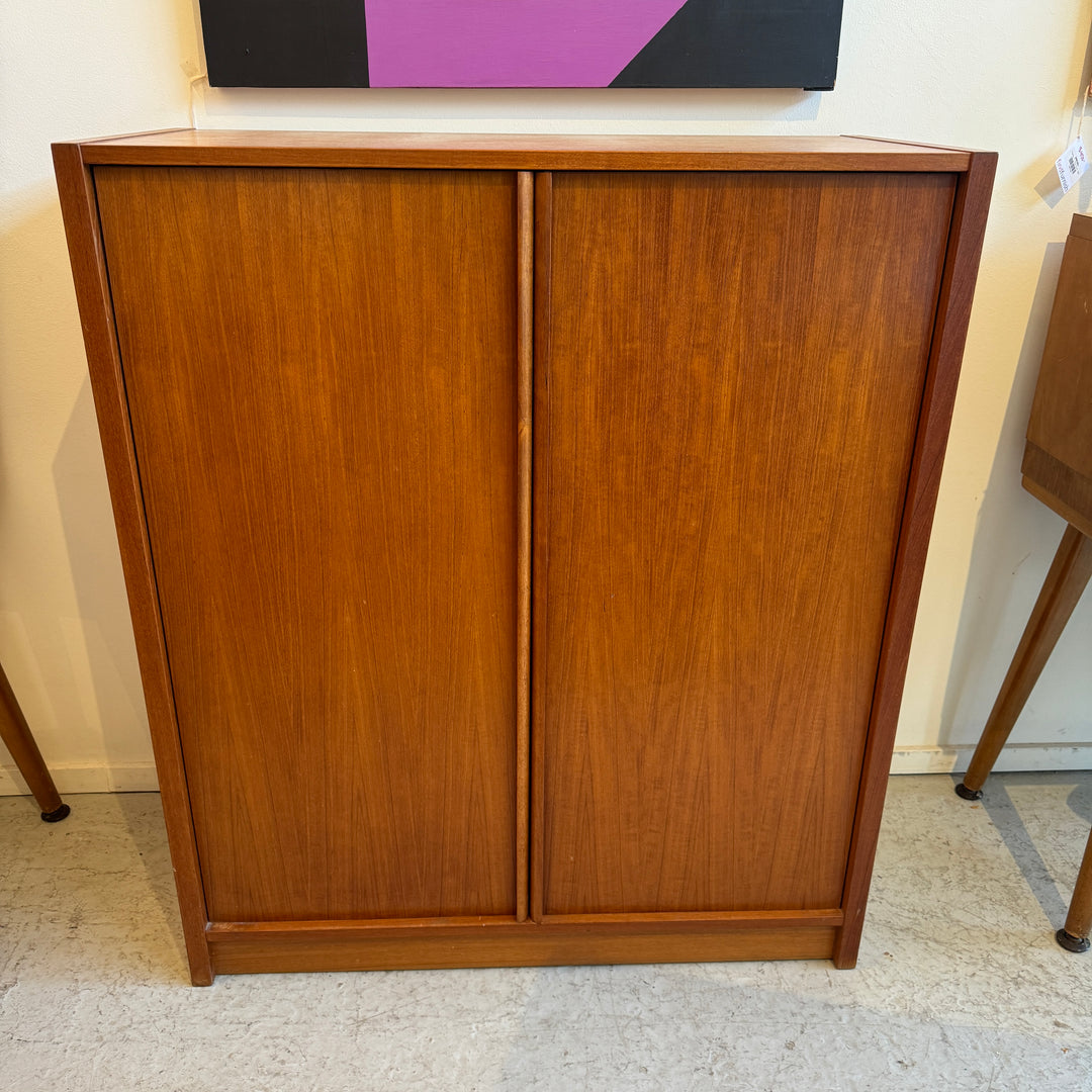 Danish Teak Cabinet With Drawers And Shelves