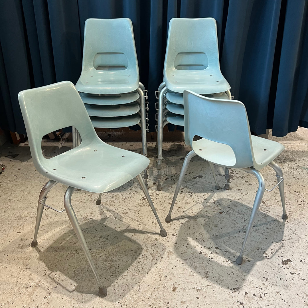 Brunswick Pale Turquoise Stackable Fiberglass Chair