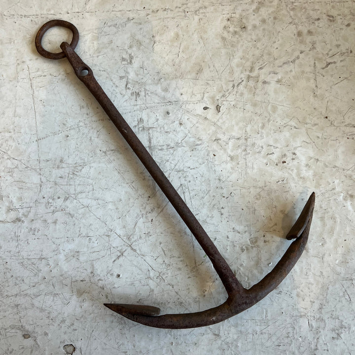 Antique Hand-Forged 22” Boat Anchor