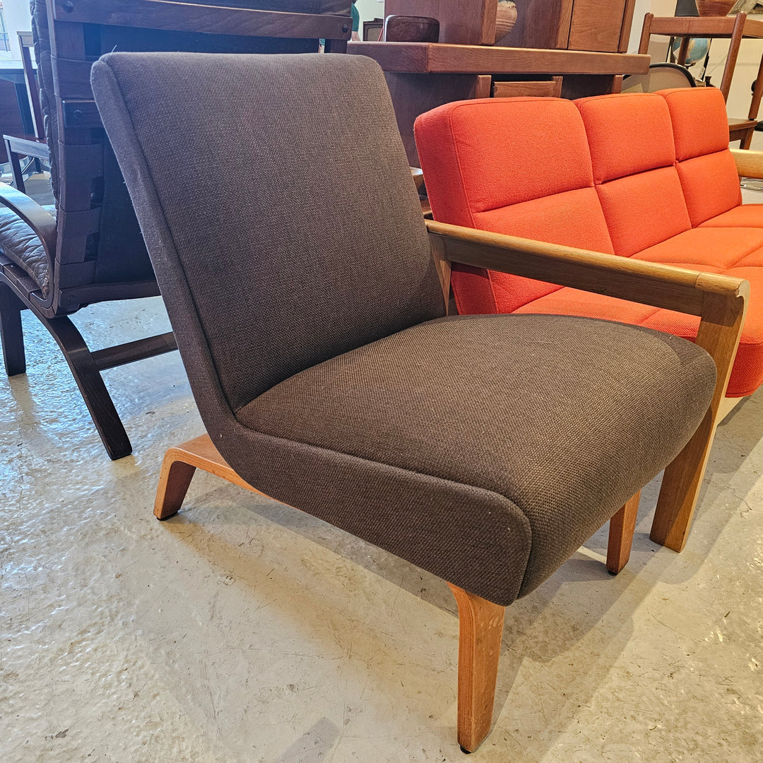 Thonet Armless Lounge Chair - Brown