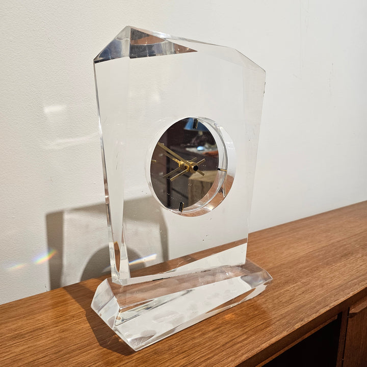 Vintage Lucite Table Top Clock